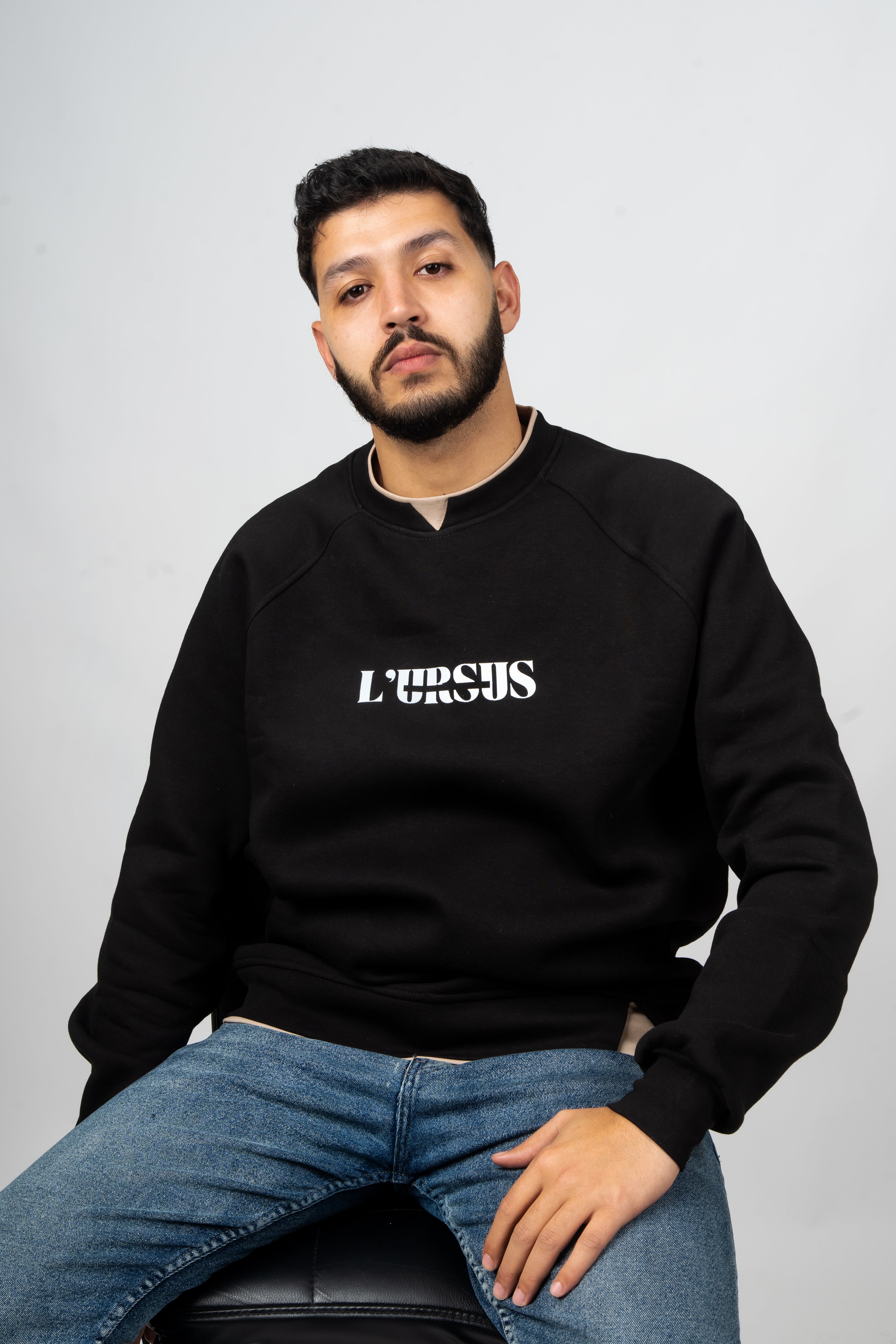 Sweat LURSUS – Beige / Noir