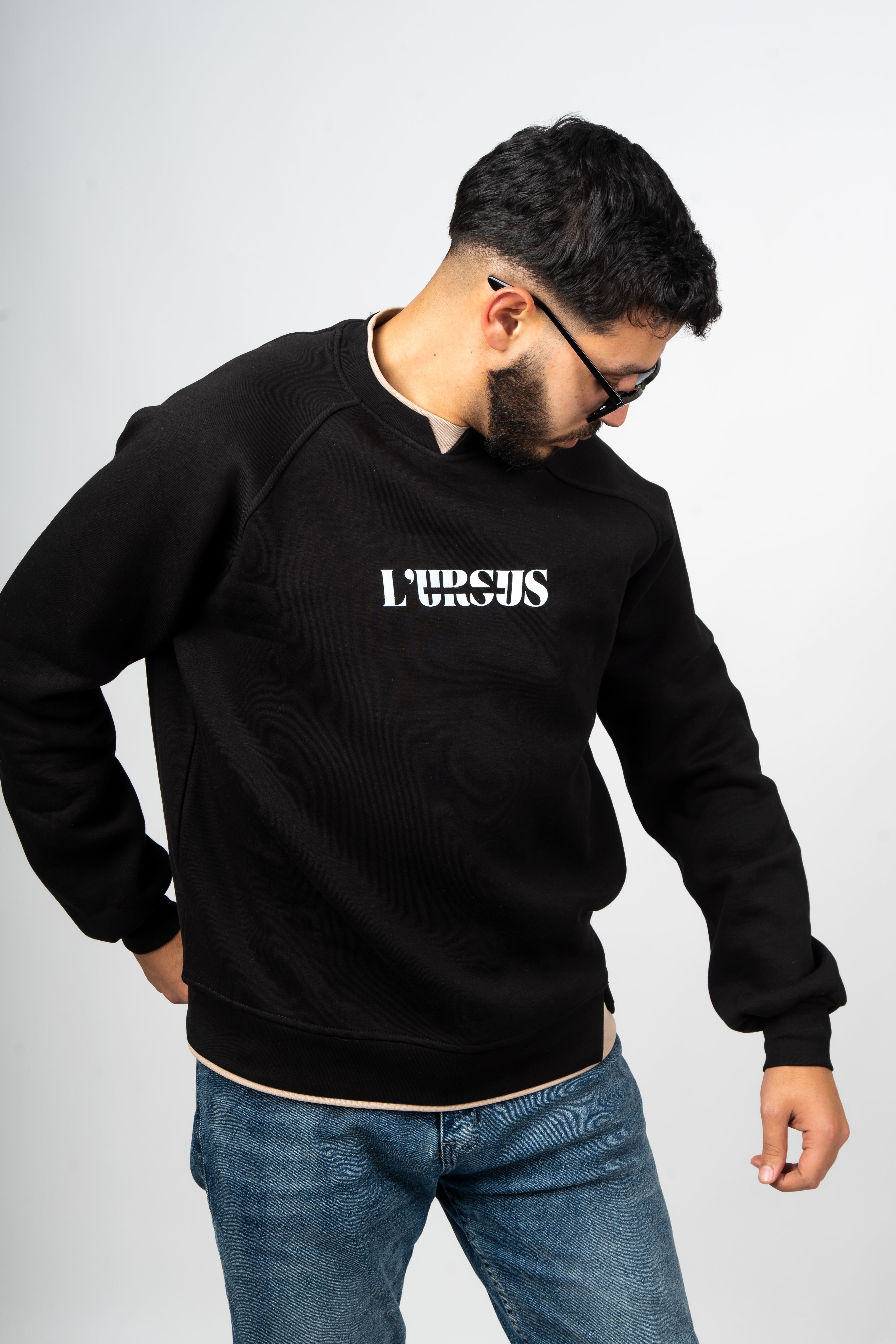 Sweat LURSUS – Beige / Noir