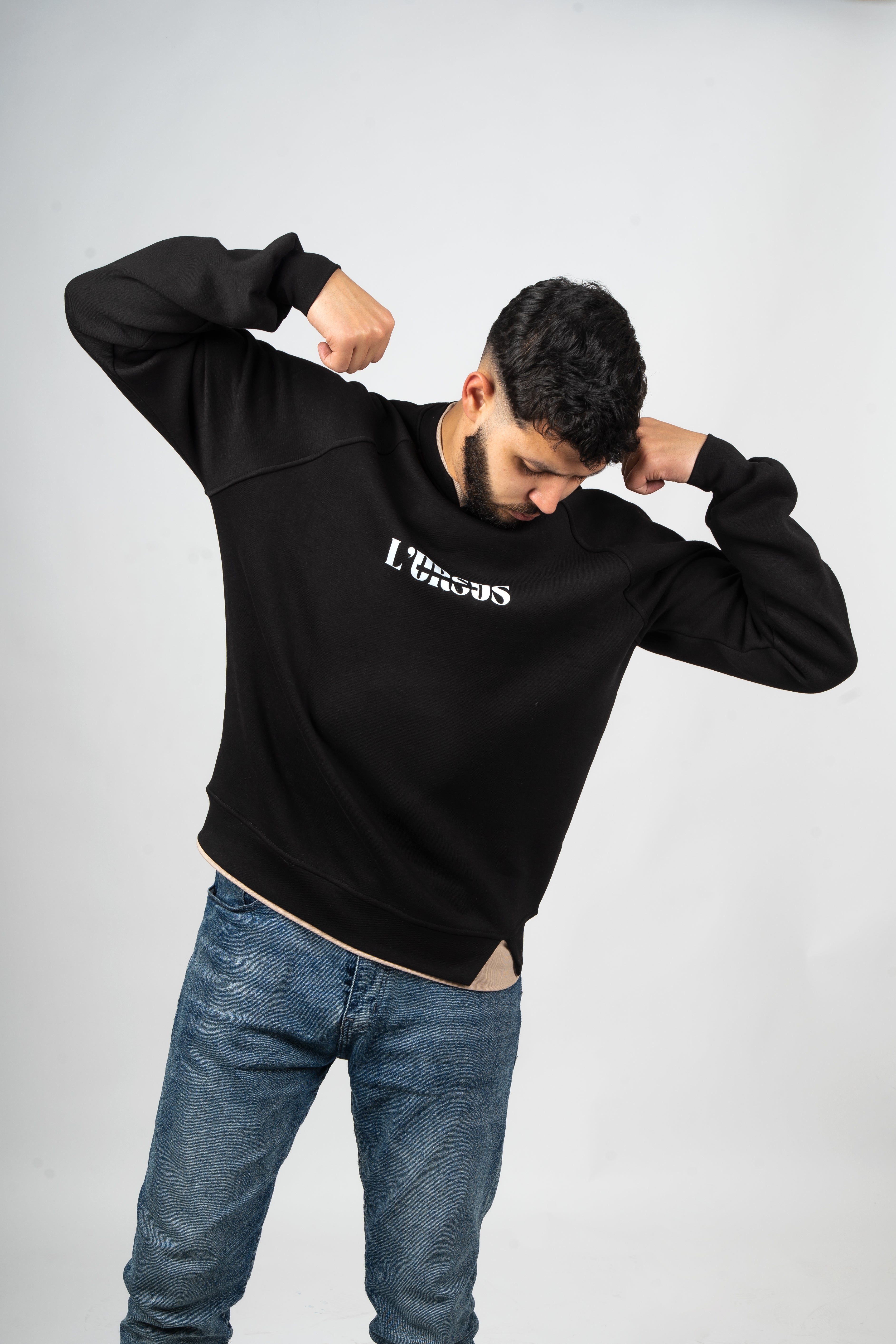 Sweat LURSUS – Beige / Noir