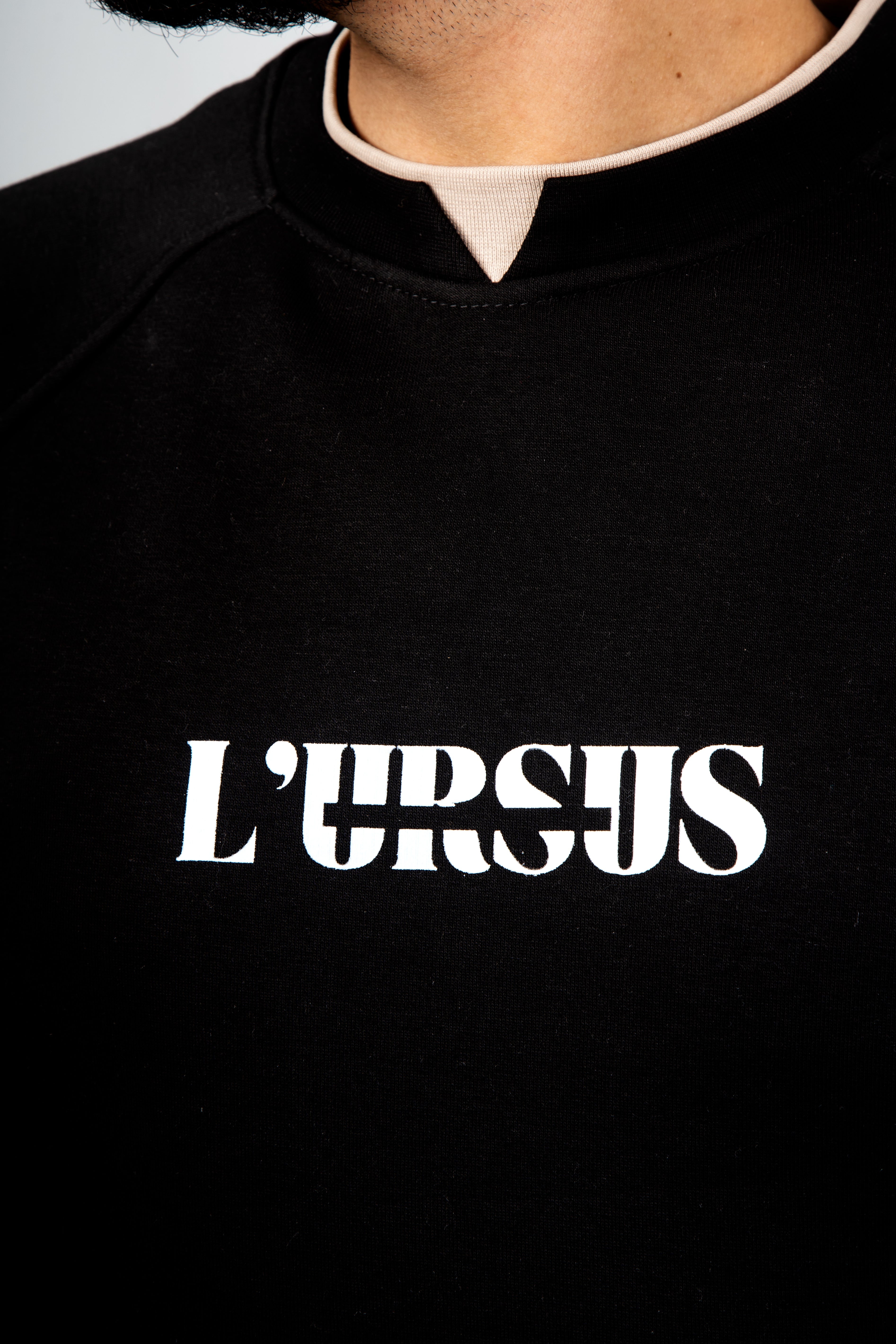 Sweat LURSUS – Beige / Noir