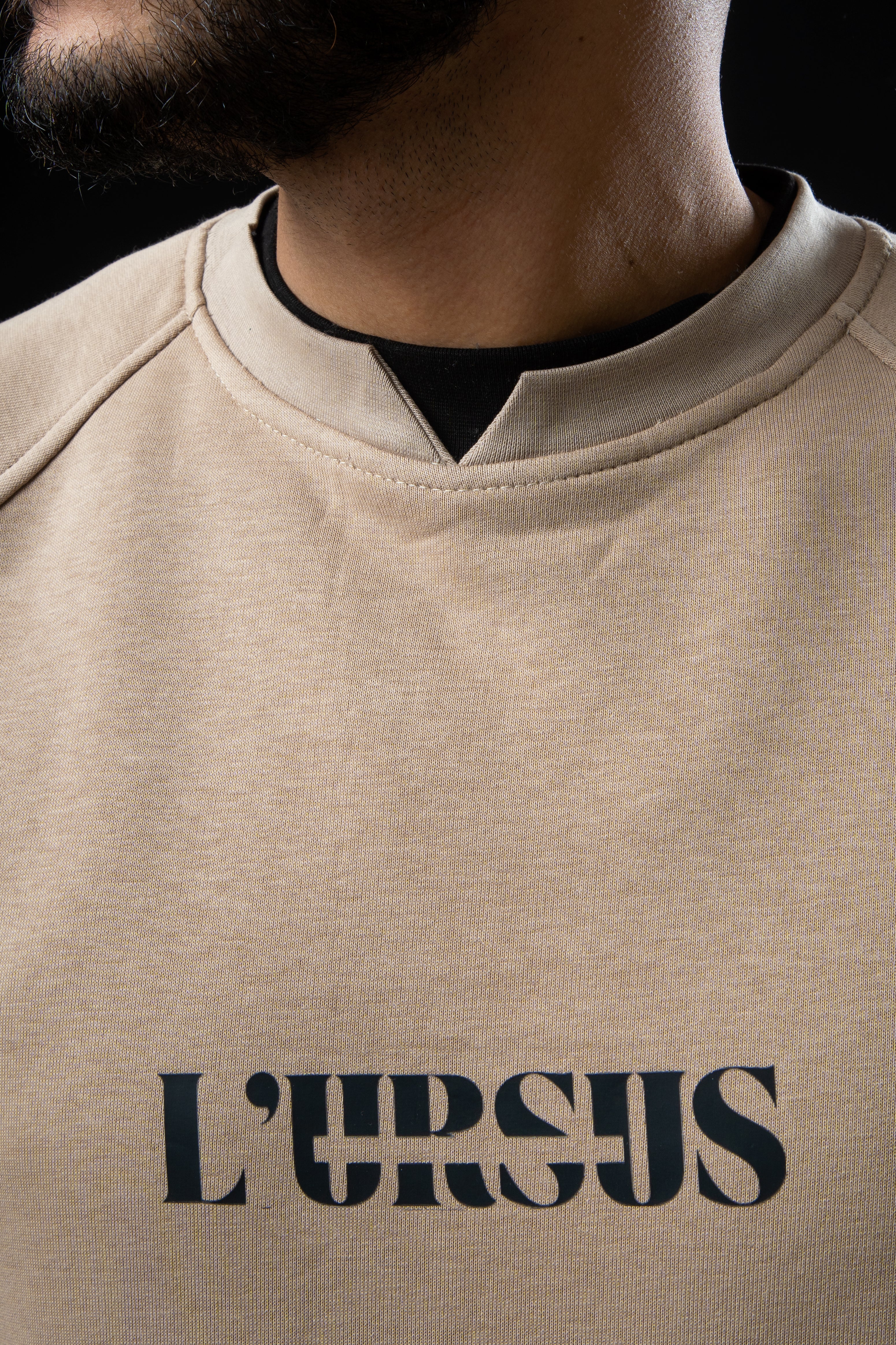 Sweat LURSUS – Beige / Noir