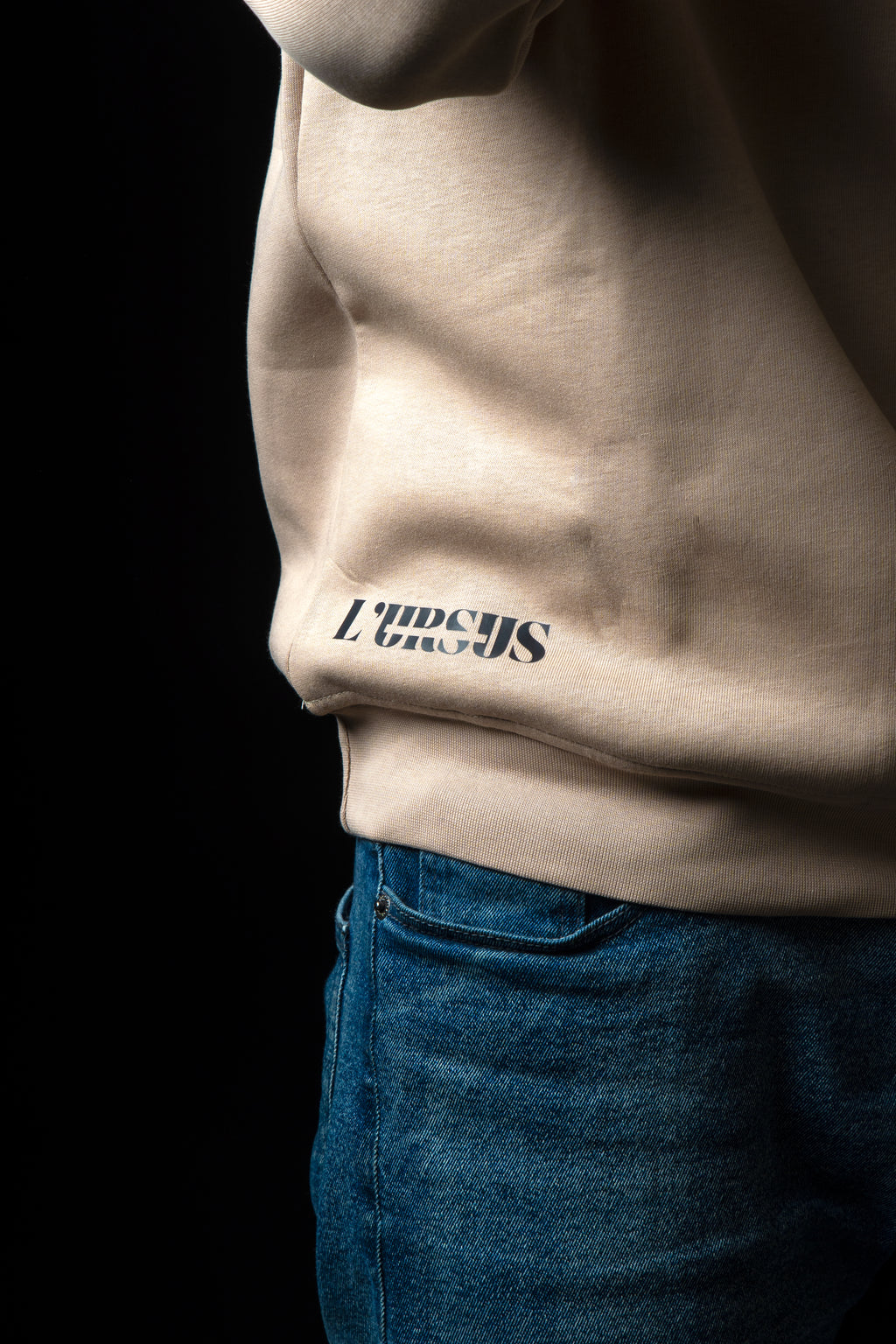 Sweat à capuche LURSUS - Beige
