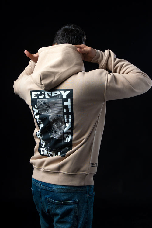 Sweat à capuche LURSUS - Beige