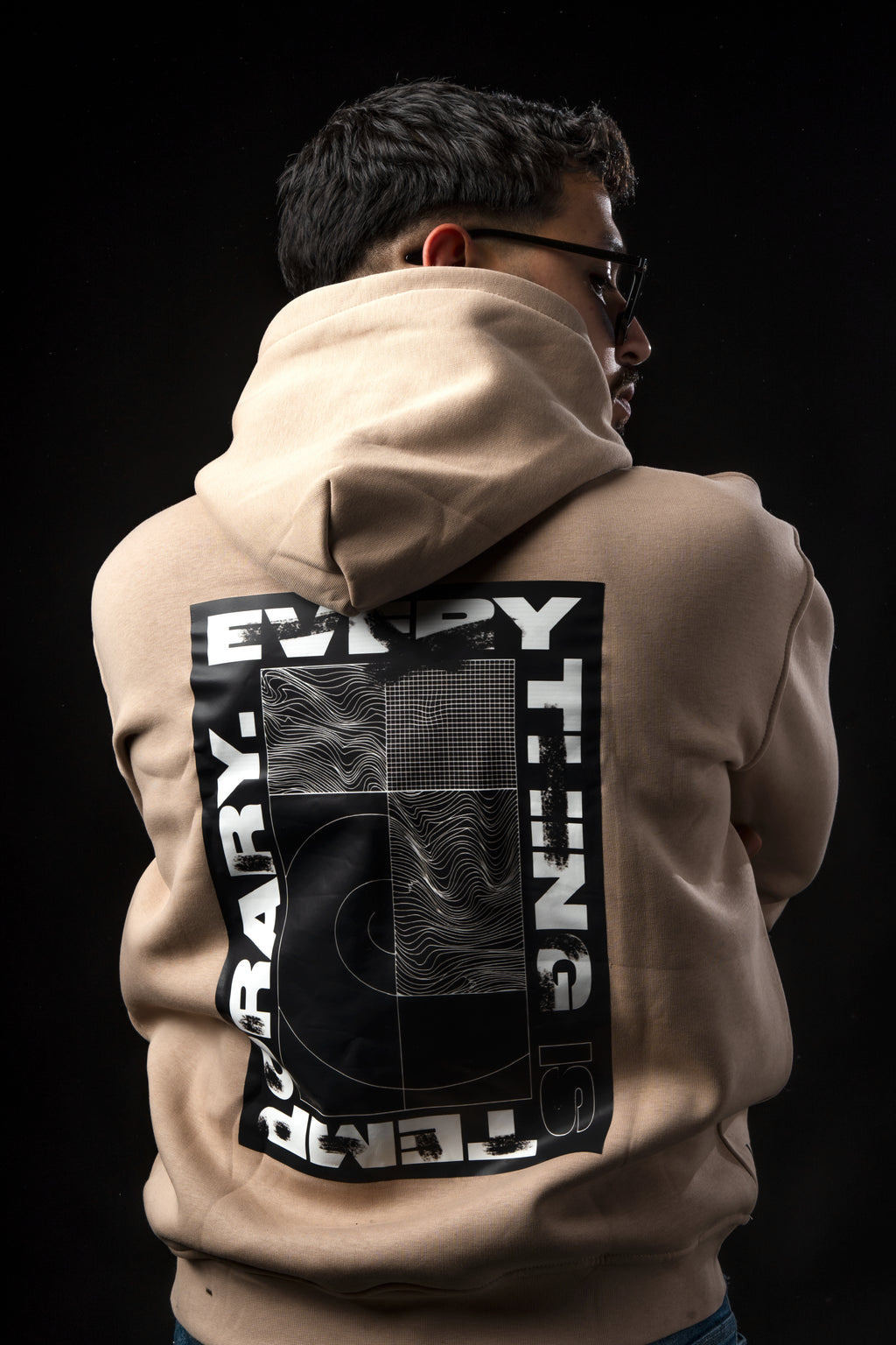 Sweat à capuche LURSUS - Beige